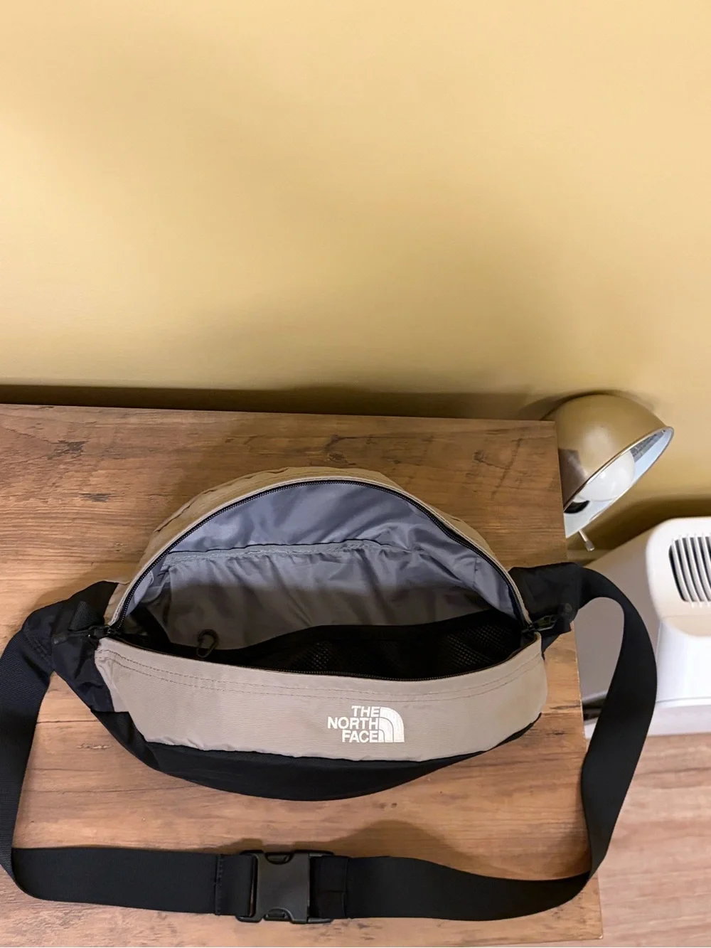 The North Face Men’s Black and Beige Waist Pack